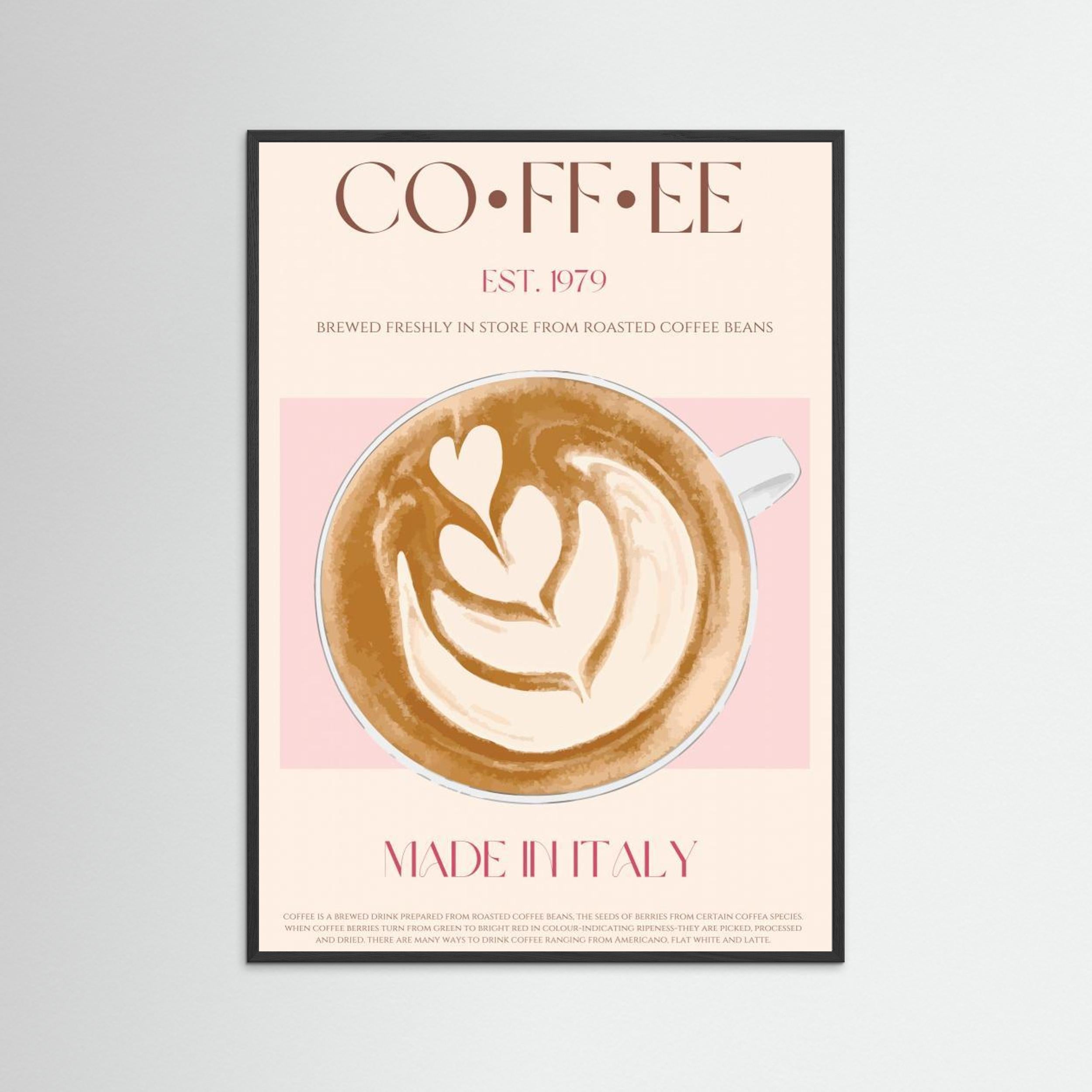 Coffee by Nazma Khokhar - Fine Art Paper Print - dreamtprint.art - 14 x 21 cm / 5 x 8″ (A5)